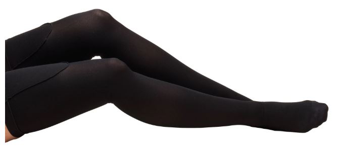 Anti-embolism - black close-toed thigh high Making therapy easier