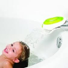 Boon flo spout cover protecting the spout of the bath tub