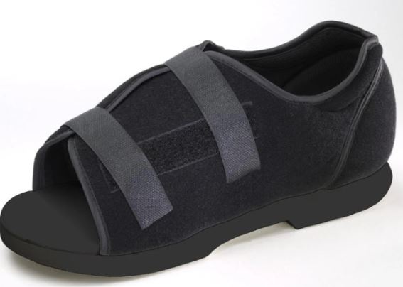 Soft Top Post-OP Shoe Brace making movement easier
