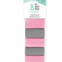 Oh baby diaper bags - pink/grey thumbnail disposing diapers is easier thumbnail